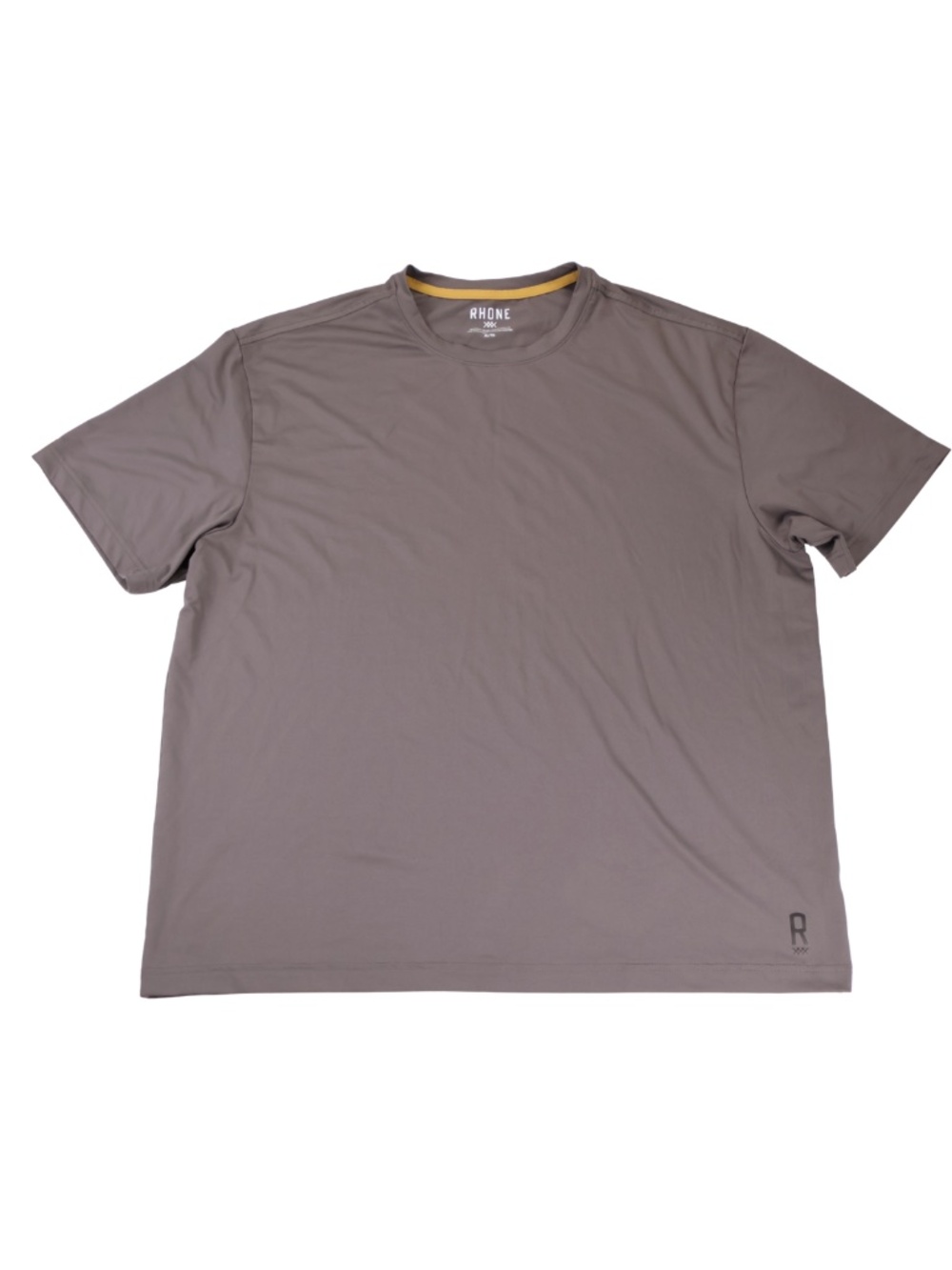 Rhone Mens XL Performance Training Shirt Taupe Athletic Workout Tee